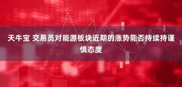 天牛宝 交易员对能源板块近期的涨势能否持续持谨慎态度
